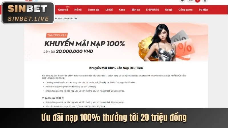 Ưu đãi nạp tiền lần đầu Five88 Casino
